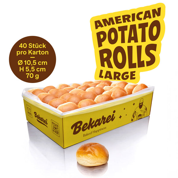 American Potato Rolls - Pack of 40 -